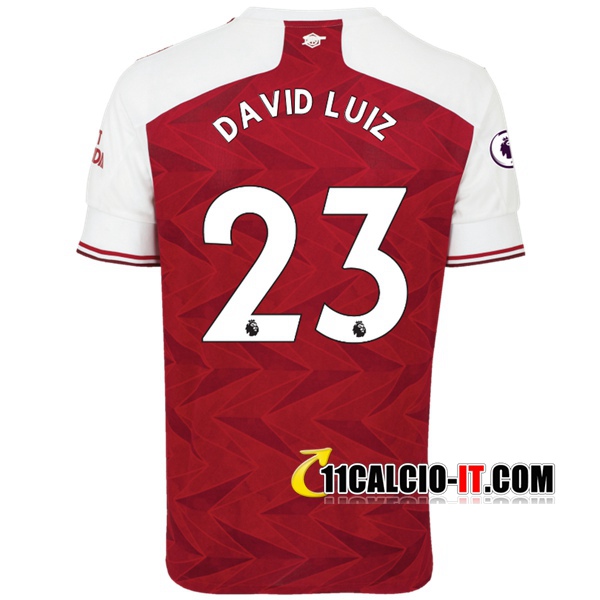 Nuove Maglia Calcio Arsenal (David Luiz 23) Prima 2020/21 | Tailandia
