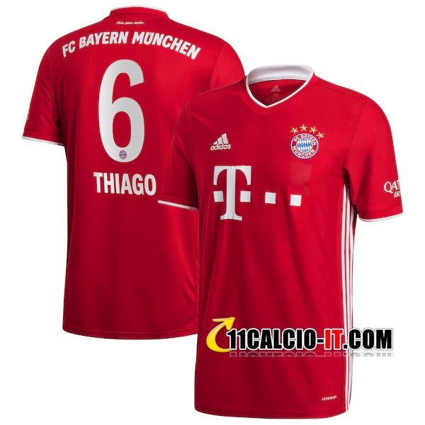 Nuove Maglia Calcio Bayern Monaco (Thiago 6) Prima 2020/21 | Tailandia