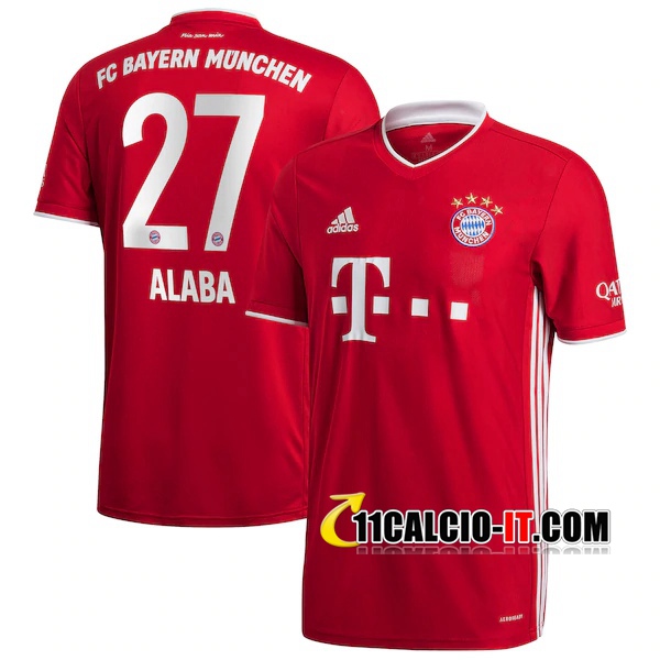 Nuove Maglia Calcio Bayern Monaco (Alaba 27) Prima 2020/21 | Tailandia