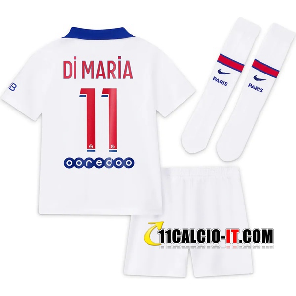 Nuove Maglia Calcio PSG (Di Maria 11) Bambino Seconda 2020/21 ...