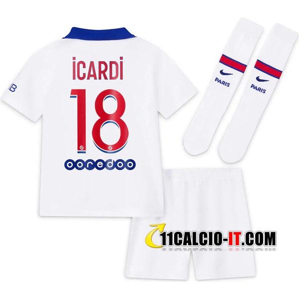 Nuove Maglia Calcio PSG (Icardi 18) Bambino Seconda 2020/21 ...
