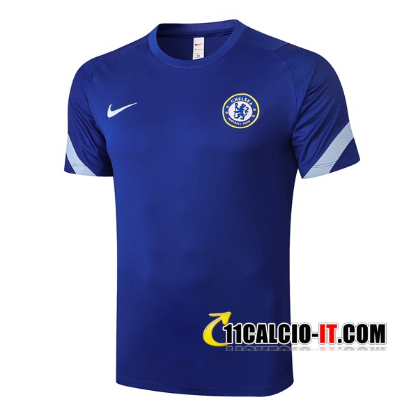 Nuove T Shirt Allenamento FC Chelsea Blu 2020/21 | Tailandia