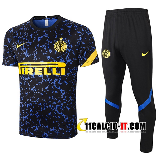 Nuove Kit Maglia Allenamento Inter Milan Pantaloni Blu 2020/21 ...