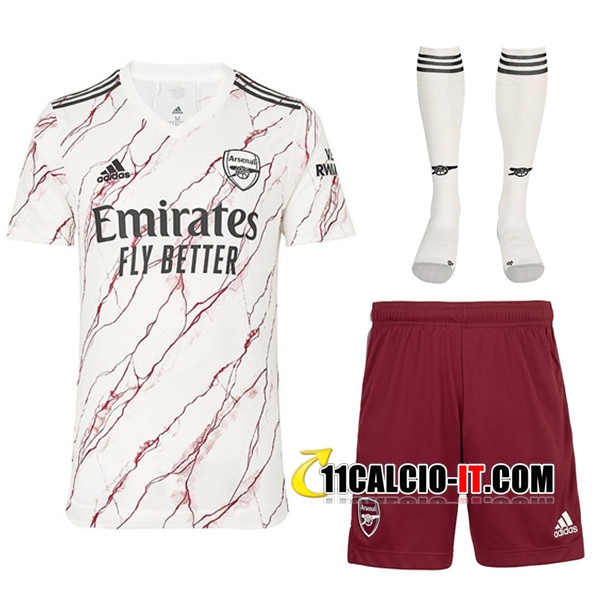 Kit Personalizza Maglia Calcio Arsenal Seconda (Pantaloncini ...