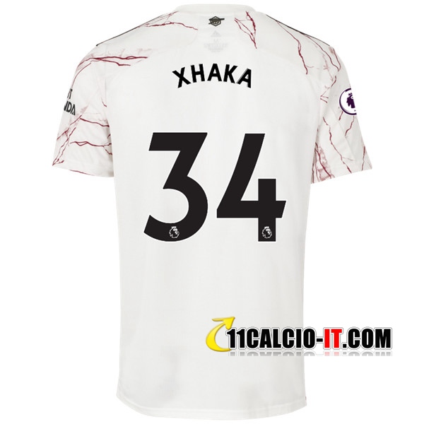 Crea Maglia Calcio Arsenal (Granit Xhaka 34) Seconda 2020/2021