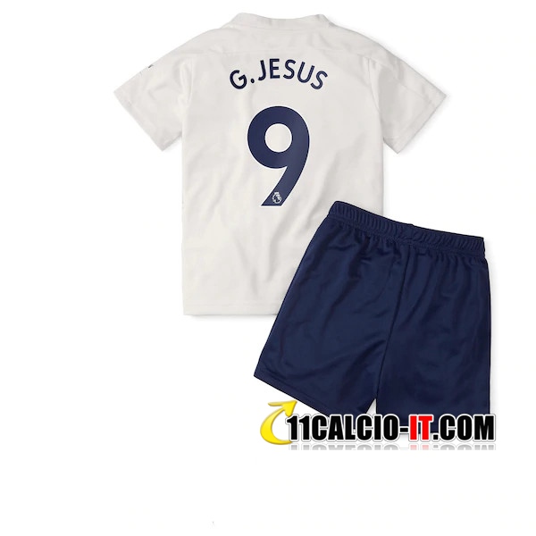 Crea Maglia Calcio Manchester City (G.Jesus 9) Bambino Terza 2020/2021