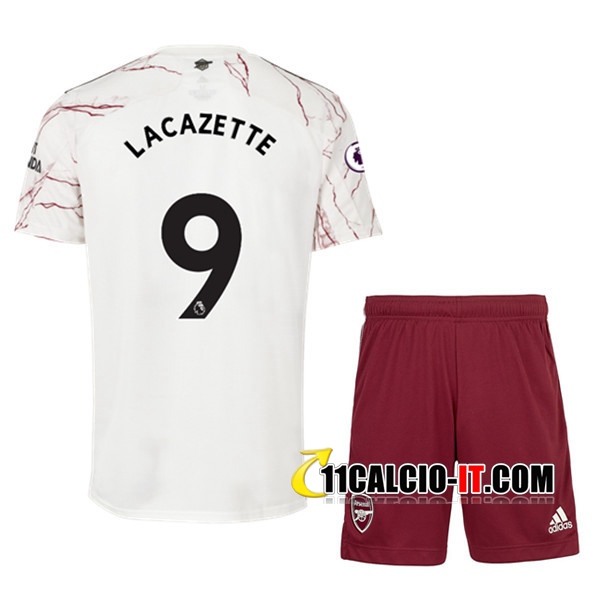 Crea Maglia Calcio Arsenal (Lacazette 9) Bambino Seconda 2020/2021