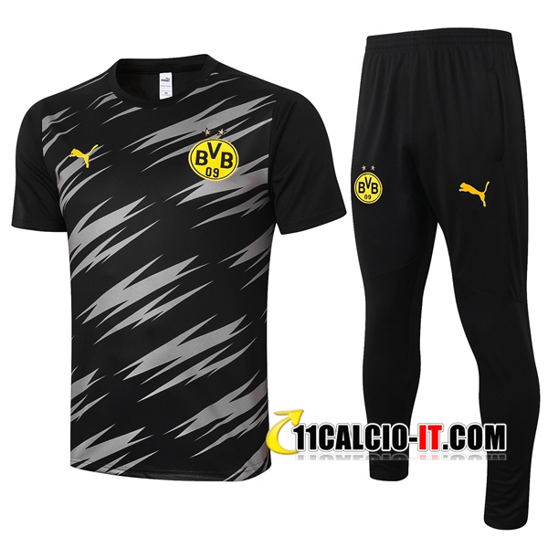 Nuove Kit T Shirt Allenamento Dortmund BVB Pantaloni Nero 2020 ...