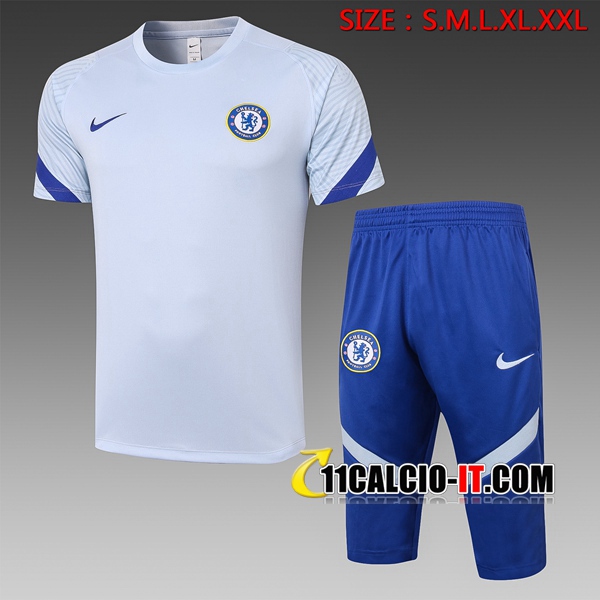 Nuove T Shirt Allenamento FC Chelsea Grigio 2020/21 | Tailandia