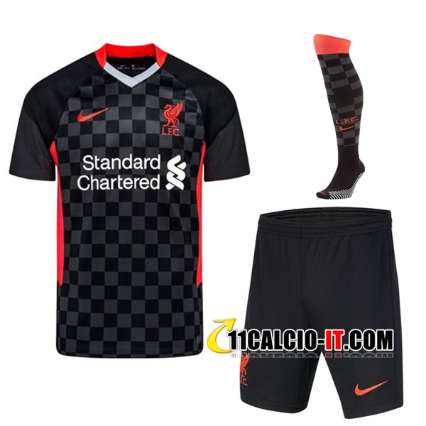 kit Siti Per Maglia Calcio FC Liverpool Terza (Pantaloncini ...