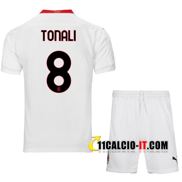 Crea Maglia Calcio Milan AC (TONALI 8) Bambino Seconda 2020/2021