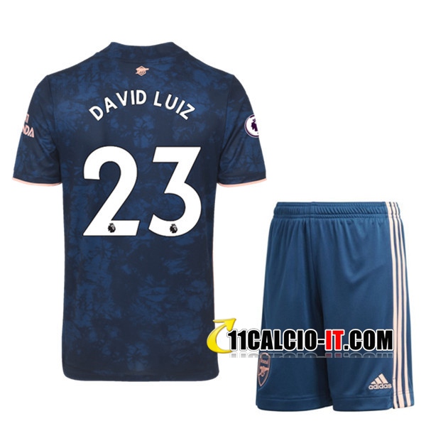 Crea Maglia Calcio Arsenal (David Luiz 23) Bambino Terza 2020/2021
