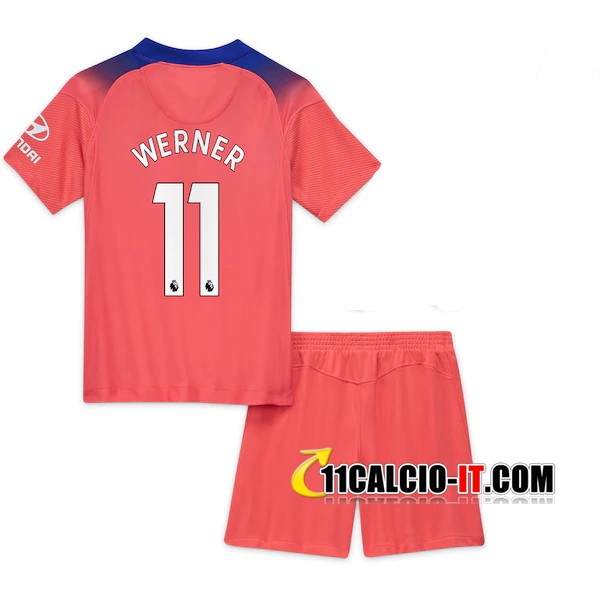 Crea Maglia Calcio FC Chelsea (Werner 11) Bambino Terza 2020/2021