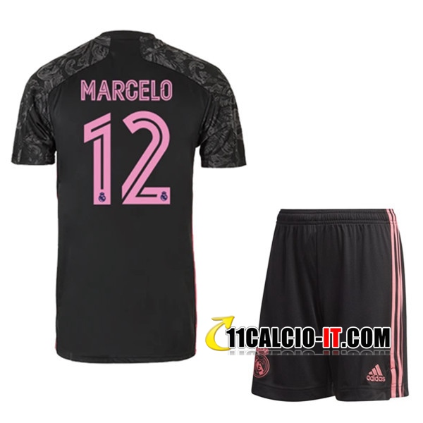 Crea Maglia Calcio Real Madrid (MARCELO 12) Bambino Terza 2020/2021