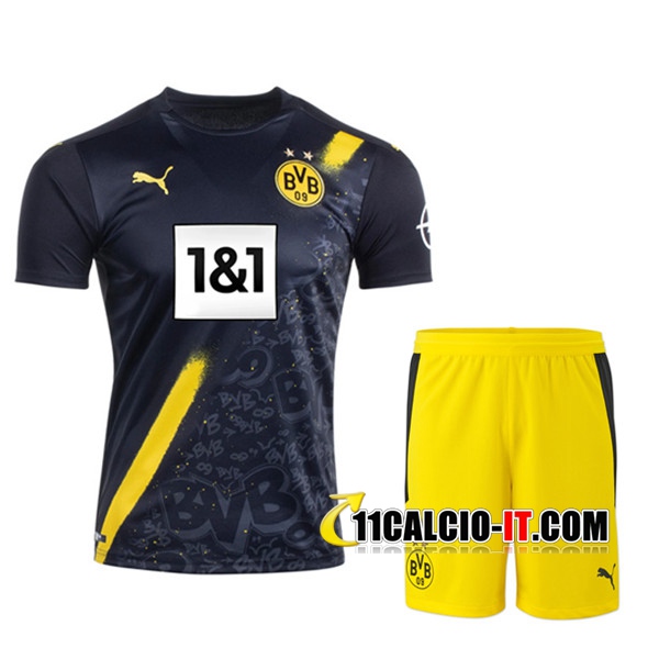 kit Siti Per Maglia Calcio Dortmund BVB Seconda Pantaloncini ...