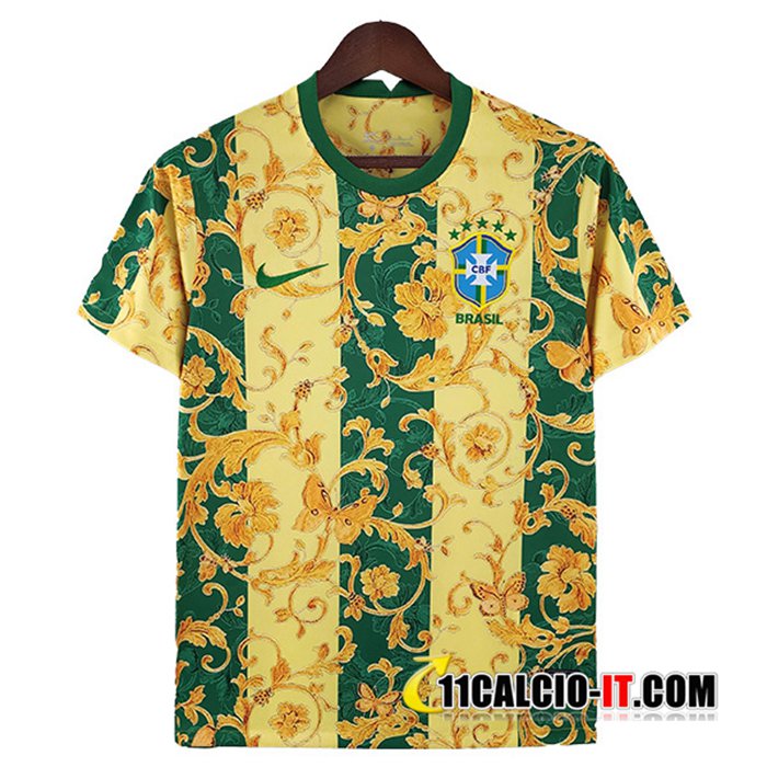 Repliche Maglia Nazionale Brasile Special Edition Giallo/Verde 2022/2023