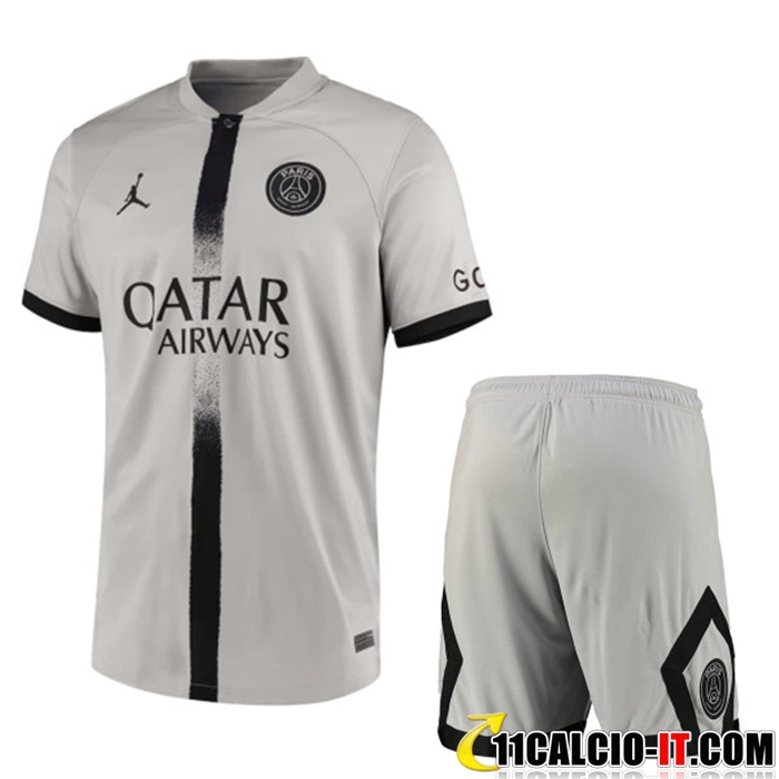 Vendita Kit Maglia PSG Seconda Pantaloncini 2022 2023