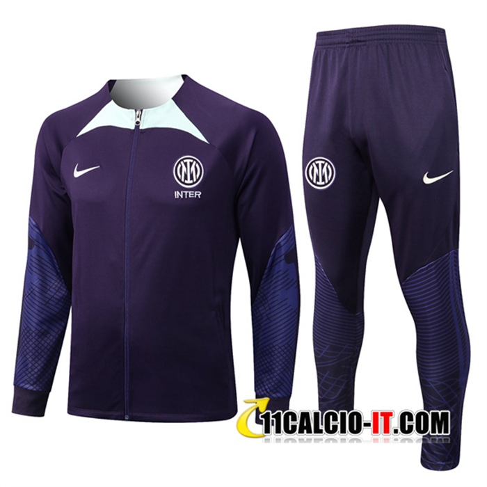 Imitazioni Insieme Tuta Calcio Giacca Inter Milan viola 2022 2023