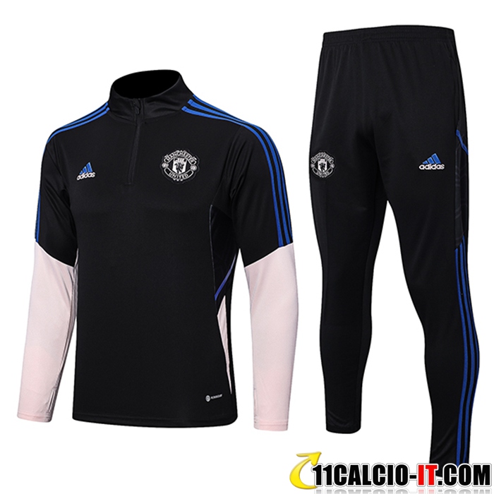 Collezione Insieme Tuta Calcio Manchester United Nero 2022/2023