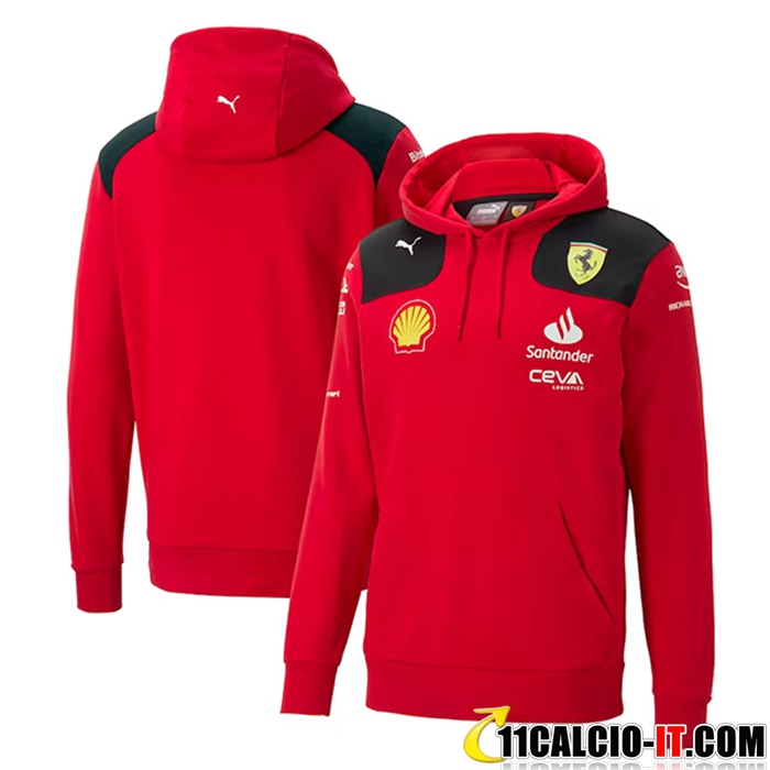 Imitazioni Felpa Cappuccio F1 Scuderia Ferrari Team Giallo 2023
