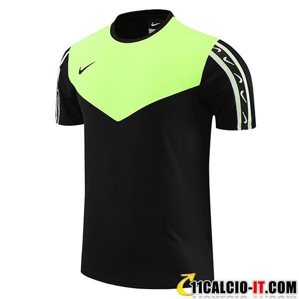Siti Per T Shirt Allenamento Nike Nero/Verde 2023/2024