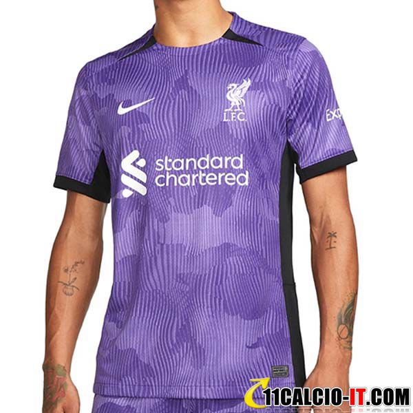 Luis Díaz Posó Con La Nueva Camiseta Del Liverpool 2023-2024 - Foto 12