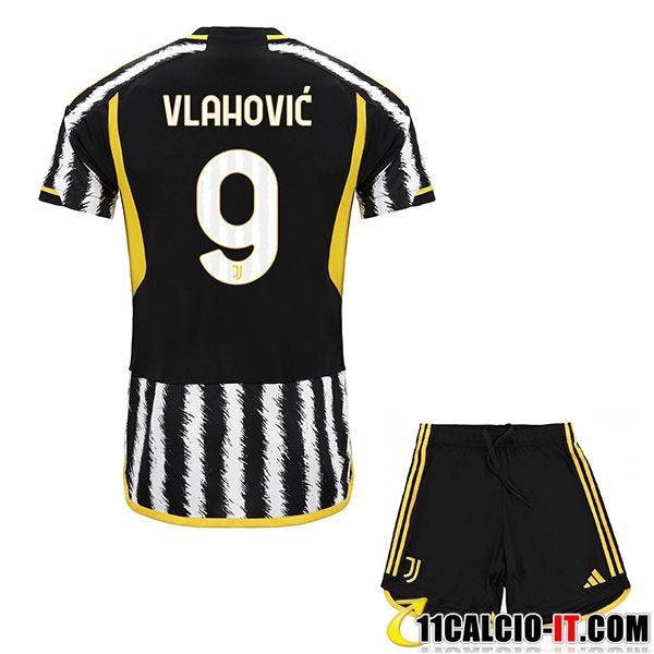 Siti Maglie Calcio Juventus (VLAHOVIC #9) Bambino 2023/2024 Prima