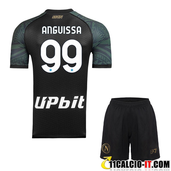 Vendita Maglie Calcio SSC Napoli (ANGUISSA #99) Bambino 2023/2024 Terza