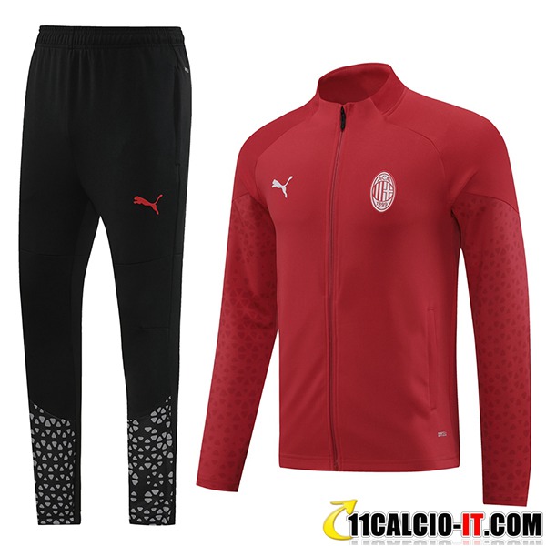 La Nuova Insieme Tuta Calcio AC Milan Rosso/Nero 2025/2025