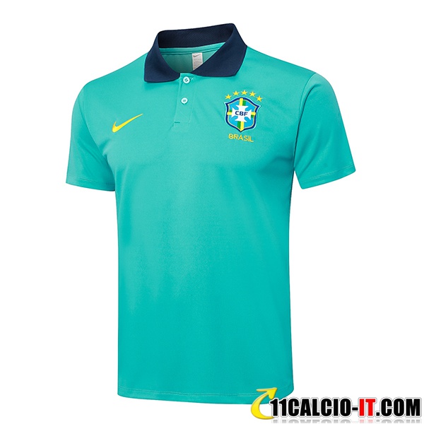 Nuovo Arrivo Brasile Maglia Polo Calcio Affidabili a poco prezzo